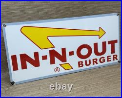 Vintage Burger King Porcelain Sign Fast Food Gas Station Pepsi Dew Mcdonalds