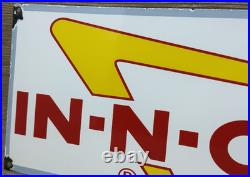 Vintage Burger King Porcelain Sign Fast Food Gas Station Pepsi Dew Mcdonalds