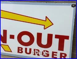 Vintage Burger King Porcelain Sign Fast Food Gas Station Pepsi Dew Mcdonalds