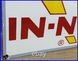 Vintage Burger King Porcelain Sign Fast Food Gas Station Pepsi Dew Mcdonalds