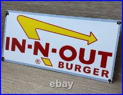 Vintage Burger King Porcelain Sign Fast Food Gas Station Pepsi Dew Mcdonalds