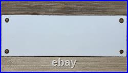 Vintage Burma Shave Porcelain Sign Gas Oil Shaving Cream Gillette Mach 3 Razor