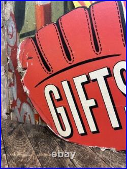 Vintage C. 1940 Gifts Store Display Clown Sign Carnival Circus Gas Grocery Store