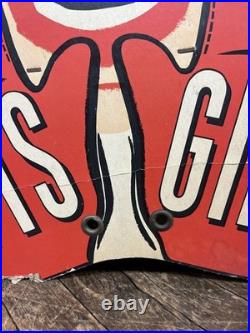 Vintage C. 1940 Gifts Store Display Clown Sign Carnival Circus Gas Grocery Store