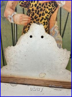 Vintage C. 1940 Gifts Store Display Clown Sign Carnival Circus Gas Grocery Store