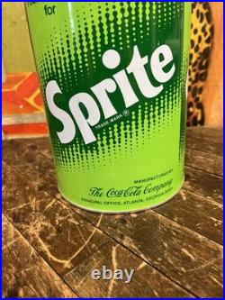 Vintage C. 1970 Sprite One Gallon Syrup Can Sign Coca Cola 7up Pepsi Dr Pepper