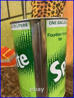 Vintage C. 1970 Sprite One Gallon Syrup Can Sign Coca Cola 7up Pepsi Dr Pepper