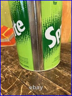 Vintage C. 1970 Sprite One Gallon Syrup Can Sign Coca Cola 7up Pepsi Dr Pepper