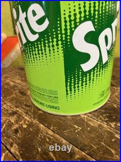 Vintage C. 1970 Sprite One Gallon Syrup Can Sign Coca Cola 7up Pepsi Dr Pepper
