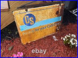 Vintage C&S Card Sign Vintage C&S Card Sign