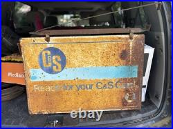 Vintage C&S Card Sign Vintage C&S Card Sign