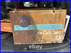 Vintage C&S Card Sign Vintage C&S Card Sign
