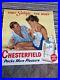 Vintage-CHESTERFIELD-Cigarettes-Store-Advertising-Sign-Lithograph-Couple-MCM-01-ssx
