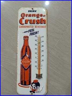 Vintage CRUSH crushy Carbonated Thermometer Tin merchandise 1950 No Porcelain Vintage CRUSH crushy Carbonated Thermometer Tin merchandise 1950 No Porcelain
