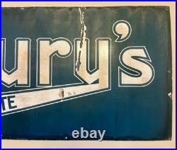 Vintage Cadbury Chocolate Advertising Steel & Enamel Sign Large 5' x 20 1940s