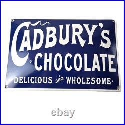 Vintage Cadbury's Chocolate Sign Gas Service Station Pump Porcelain Store Sign Vintage Cadbury's Chocolate Sign Gas Service Station Pump Porcelain Store Sign