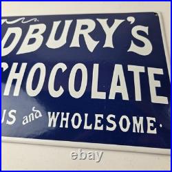 Vintage Cadbury's Chocolate Sign Gas Service Station Pump Porcelain Store Sign Vintage Cadbury's Chocolate Sign Gas Service Station Pump Porcelain Store Sign
