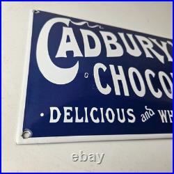 Vintage Cadbury's Chocolate Sign Gas Service Station Pump Porcelain Store Sign Vintage Cadbury's Chocolate Sign Gas Service Station Pump Porcelain Store Sign