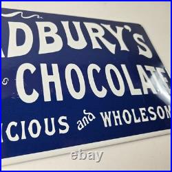 Vintage Cadbury's Chocolate Sign Gas Service Station Pump Porcelain Store Sign Vintage Cadbury's Chocolate Sign Gas Service Station Pump Porcelain Store Sign