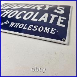 Vintage Cadbury's Chocolate Sign Gas Service Station Pump Porcelain Store Sign Vintage Cadbury's Chocolate Sign Gas Service Station Pump Porcelain Store Sign