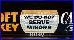 Vintage Calvert Whiskey Advertising Sign Electric Light 49 long! The soft