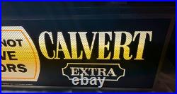 Vintage Calvert Whiskey Advertising Sign Electric Light 49 long! The soft