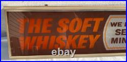 Vintage Calvert Whiskey Advertising Sign Electric Light 49 long! The soft