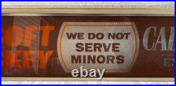 Vintage Calvert Whiskey Advertising Sign Electric Light 49 long! The soft