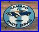 Vintage-Camaro-Porcelain-Metal-Chevrolet-Gas-Parts-Service-Station-Ad-Sign-01-kv