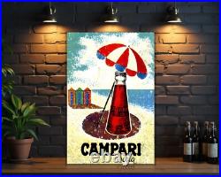 Vintage Campari Soda Sign Beach Umbrella Edition XXL (60x40 cm) Vintage Campari Soda Sign Beach Umbrella Edition XXL (60x40 cm)