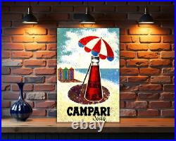 Vintage Campari Soda Sign Beach Umbrella Edition XXL (60x40 cm) Vintage Campari Soda Sign Beach Umbrella Edition XXL (60x40 cm)