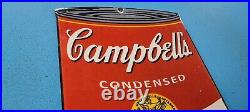 Vintage Campbell's Soup Porcelain Condensed Tomato Gas Pump General Store Sign