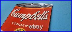 Vintage Campbell's Soup Porcelain Condensed Tomato Gas Pump General Store Sign