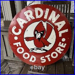 Vintage Cardinal Food Store Sign