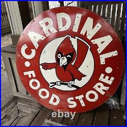Vintage Cardinal Food Store Sign