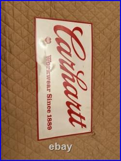 Vintage Carhartt Workwear Since 1889 Metal Advertising Sign 24x12