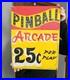 Vintage-Carnival-PINBALL-PORCELAIN-ARCADE-Sign-Circus-Amusement-Park-01-zssr