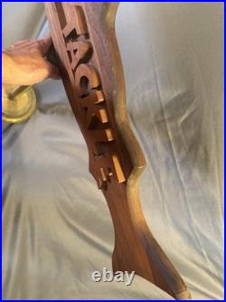 Vintage Carved Wooden Nautical FISHING TACKLE Advertising Sign Store Display Vintage Carved Wooden Nautical FISHING TACKLE Advertising Sign Store Display