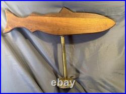 Vintage Carved Wooden Nautical FISHING TACKLE Advertising Sign Store Display Vintage Carved Wooden Nautical FISHING TACKLE Advertising Sign Store Display