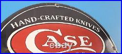 Vintage Case Knives Sign Porcelain Service Station Store Gas Pump Sign