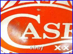 Vintage Case Pocket Knives Porcelain Metal Advertising Sign CARVE YOUR OWN PATH