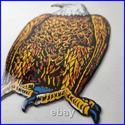 Vintage Case Tractors Sign Bald Eagle Porcelain Service Station Store Gas Sign