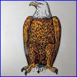 Vintage Case Tractors Sign Bald Eagle Porcelain Service Station Store Gas Sign