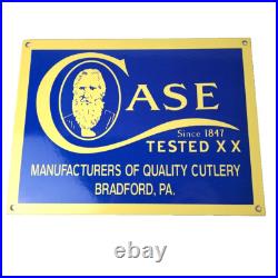 Vintage Case xx Knives Sign Porcelain Service Station Store Gas Pump Sign Vintage Case xx Knives Sign Porcelain Service Station Store Gas Pump Sign