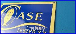 Vintage Case xx Knives Sign Porcelain Service Station Store Gas Pump Sign