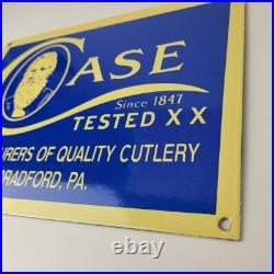 Vintage Case xx Knives Sign Porcelain Service Station Store Gas Pump Sign Vintage Case xx Knives Sign Porcelain Service Station Store Gas Pump Sign
