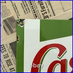 Vintage Castrol Motor Oil French 8x12 Inches Porcelain Enamel Sign