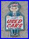 Vintage-Certified-Used-Cars-Porcelain-Sign-Gas-Motor-Oil-Auto-Sales-10-X-6-01-lbvw
