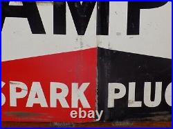 Vintage Champion Dependable Spark Plugs Metal Sign