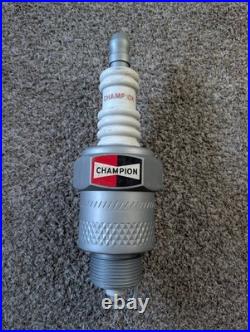 Vintage Champion Spark Plug Plastic Blow Mold Station Store Sign Display 3D 22
